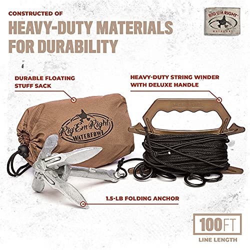 Rig'em Right Waterfowl Step-Up Jerk Rig Decoy Ultimate Motion Device For Duck Hunting, Gives Motion For Up To Four Decoys #TOP1