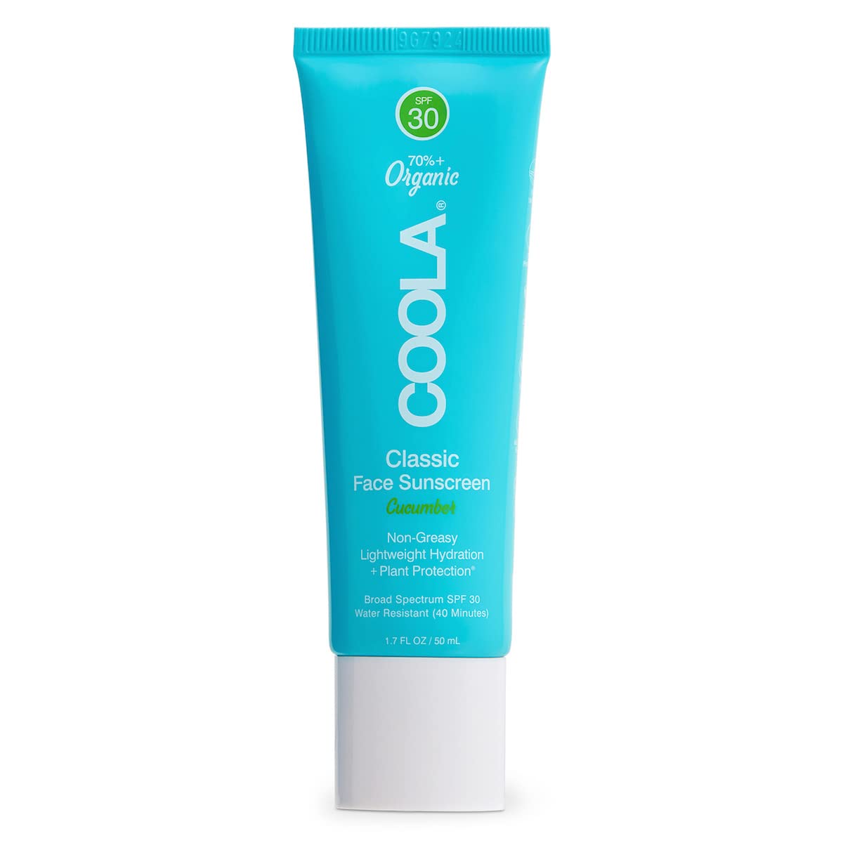 COOLA Classic Face Sunscreen SPF30 Cucumber (50 ml), Sun Lotion SPF 30 Cucumber 50 ml, 50 ml (Pack of 1)