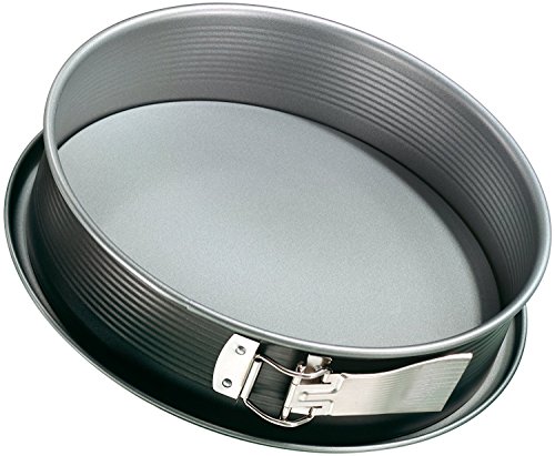 Zenker Molde bizcocho Desmontable Anti Fugas, Libre de PFOA, Reduce 30% Consumo de energía, Bicolor 1 Fondo con Base Antigoteo, Acero con Revestimiento Antiadherente Teflon, 2550 ml, 27x6,5cm, 1ud.