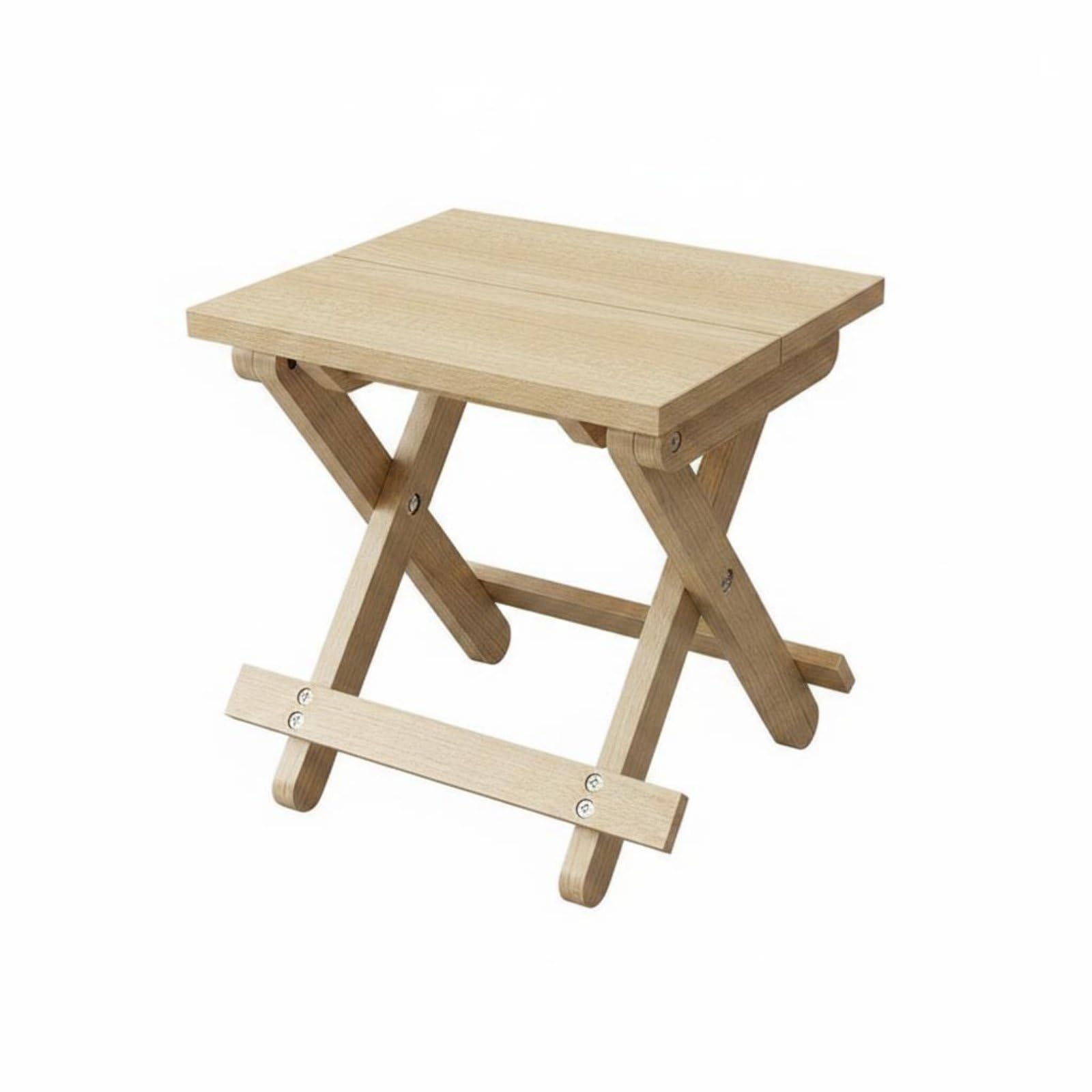 Enakshi® Folding Wooden Stool Space-Saving Portable Wood Stool Lightweight Small Folding Chair for Picnic, Sketching, Wood, L|Home & Garden | Kids & Teens at Home | Furniture | Stools-image-14