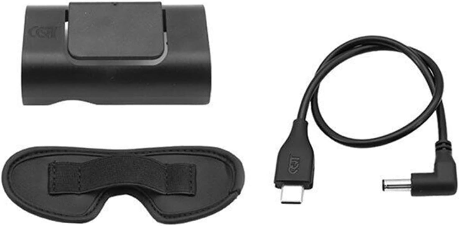DAGIJIRD 3PCS Power Cable Recharging Wire Battery Bracket Clip Holder Dust Pad Replacement for DJI FPV Goggles V2 Accessories