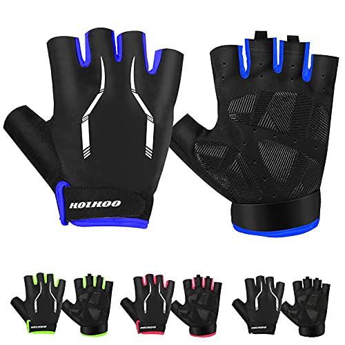 HOIHOO Cycling Gloves, Biking Glove Bike Glove with Anti-Slip Shock Absorbing Gel Padded Breathable MTB DH Mountain Road Bicycle Gloves for Men Women