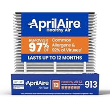 AprilAire 913 Replacement Filter for AprilAire Whole House Air Purifiers - MERV 13, Healthy Home Allergy, 25x20x4 Air Filter Pack of 1