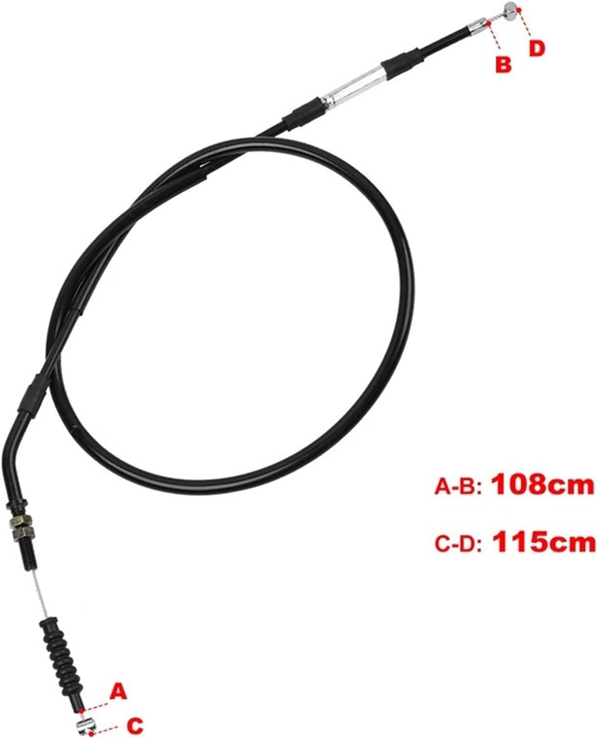 Motorcycle Adjustable Clutch Control Cable Line Wire Ropes Compatible With KAWASAKI KX450F 2006-2007 KX450D KX450 KX 450 OEM 54011-0045
