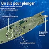 7JI sous-marin RC d’intérieur 6 canaux, LED, charge USB photo 4