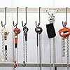 HUHOLE Heavy Duty Storage Hooks, 4PC Rafter Hangers, Pegboard Garage Organizer, Large S Hooks - View #4