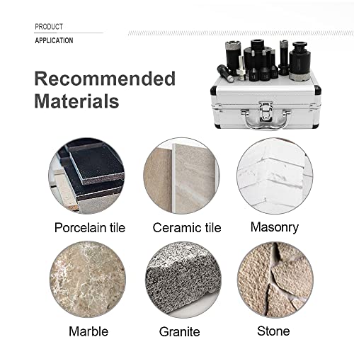 Brocas de Diamante para Porcelana SHDIATOOL Kit miniatura 7