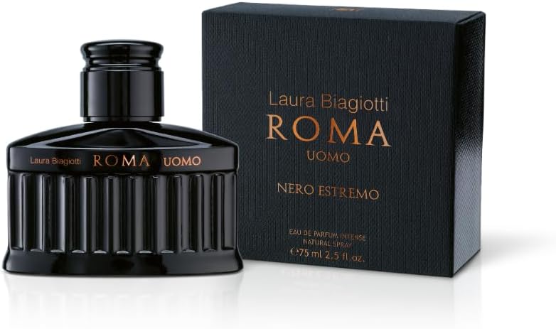 laura biagiotti roma uomo nero estremo woda perfumowana 75 ml     