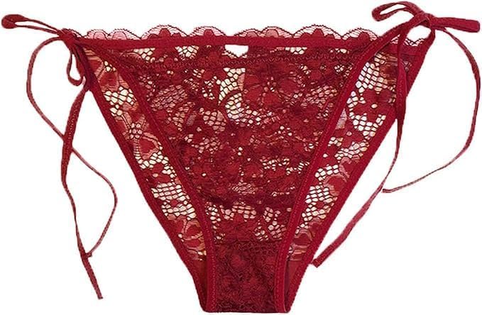 Womens Lace & Nylon Floral G-String Bikini Penty Multicolour-image-29