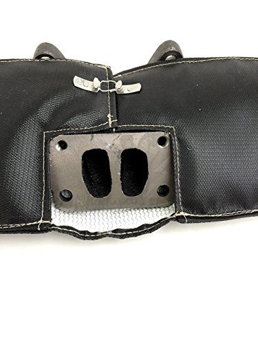 Thermal Zero Mb9902Cd-B Black Turbo Manifold Insulation Blanket Handles 2500°F Direct Heat - Usa Made - Compatible/Replacement For 1999-2002 Ram 2500 And 3500 24V 5.9 Cummins Diesel #TOP5
