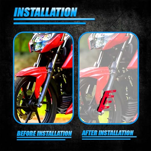 Image of ABS Shocker Protector | Front Fork Fender Protector | Universal Anti-Fall Slider Guard for All Bikes (Red)
