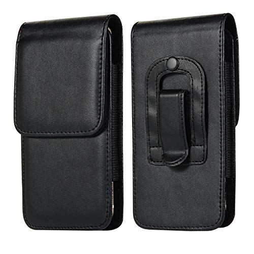 ZORSOME Premium Leather Cell Phone Belt Clip Holster for iPhone 11 Pro, XS, X, 8 7, Cell Phone Pouch Case Cover