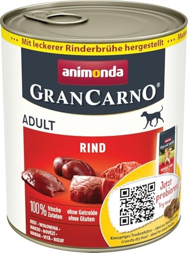 Produktbild von Animonda GranCarno Adult Rind Nassfutter - 6 x 800 g