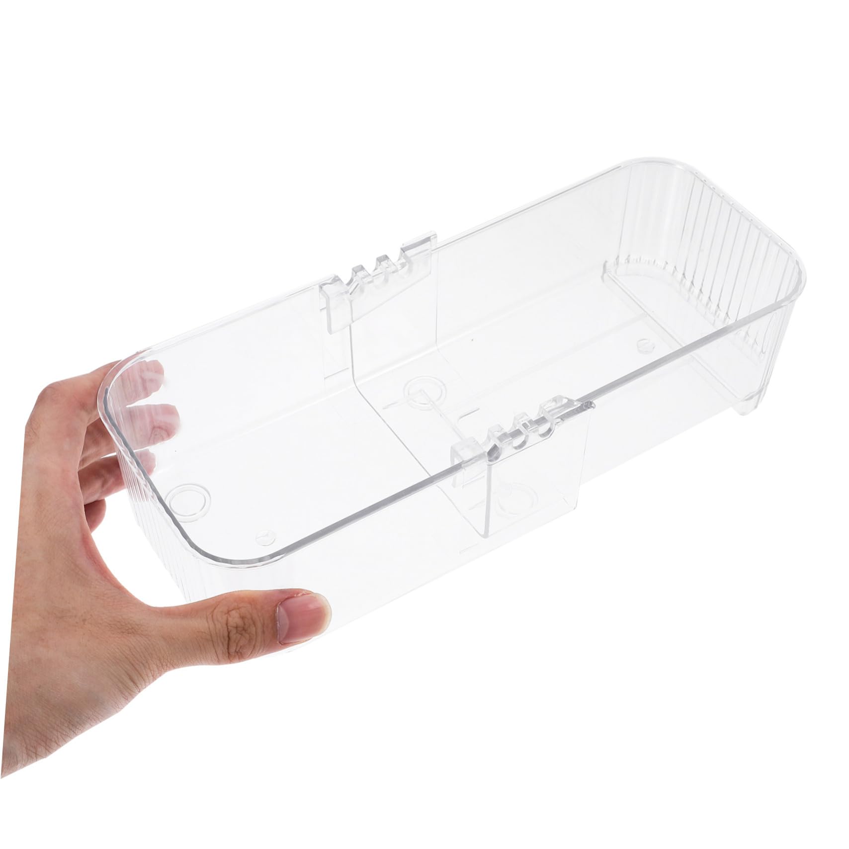 UKCOCO Bandejas Organizadoras de Escritorio Transparentes Ajustables Pet, Set de 3 Tamaños (pequeña, Mediana, Grande), Organizador de Cajones para Cocina, Oficina y Baño, Almacenamiento