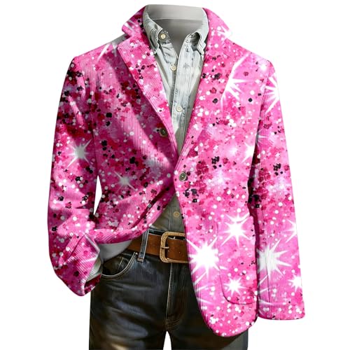 Chaqueta de pana formal con detalles brillantes de carnaval 3