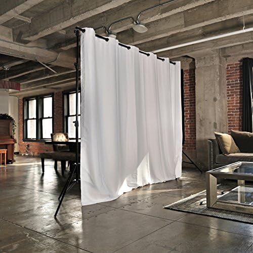 Room/Dividers/Now Freestanding Room Divider Kit - Small B, 9ft Tall x 7ft - 12ft 6in Wide (Natural White)