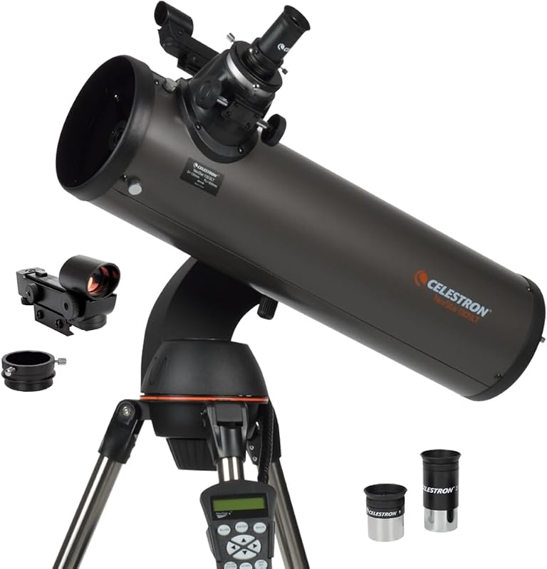 Telescopio reflector newtoniano Celestron NexStar 130SLT - GoTo computarizado | Espejo primario parabólico para excelentes vistas del cielo profundo de nebulosas, galaxias y cúmulos de estrellas, tecnología SkyAlign fácil de usar