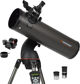 Celestron - NexStar 130SLT Computerized Telescope - Compact and Portable - Newtonian Reflector Optical Design - SkyAlign Technology - Computerized Hand Control - 130mm Aperture
