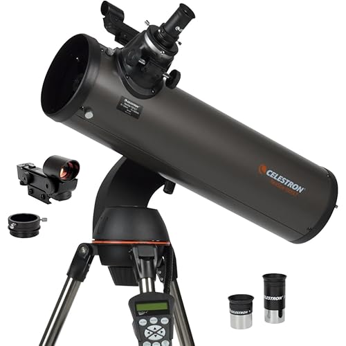 Celestron - NexStar 130SLT Computerized Telescope - Compact and Portable - Newtonian Reflector Optical Design - SkyAlign Technology - Computerized Hand Control - 130mm Aperture Grey