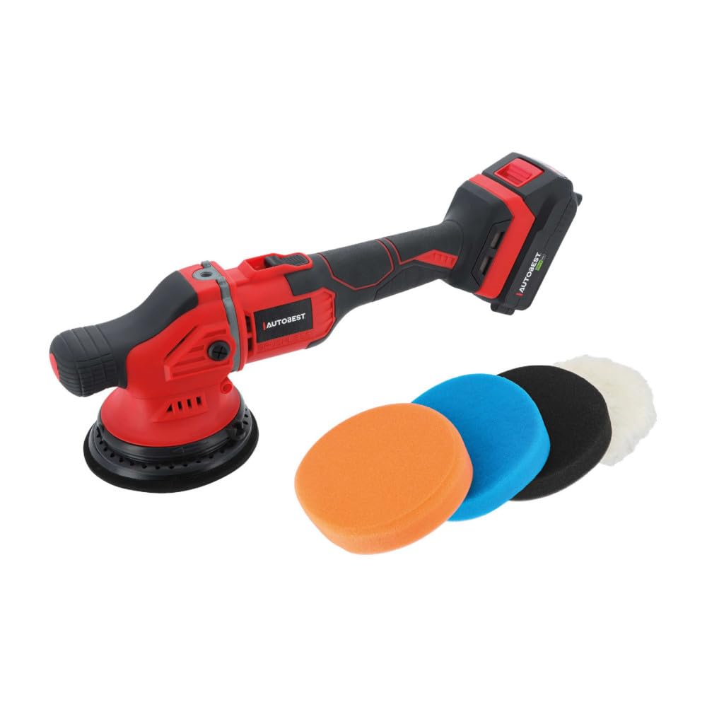 Autobest Polisseuse orbitale sur Batterie 18V, sans fil, puissante, ergonomique