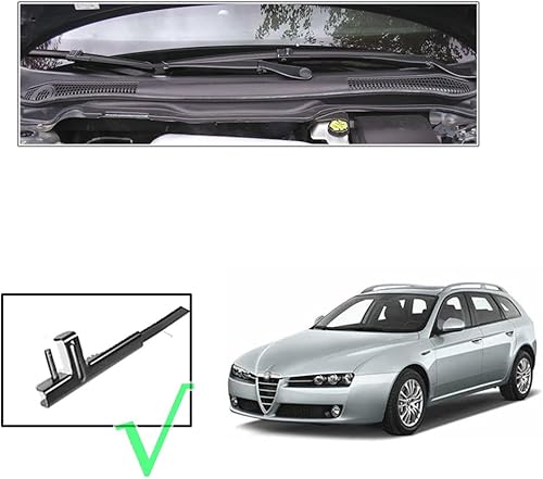 Miniatura 3 de Juego de limpiaparabrisas LHD de 22 pulgadas + 18 + 13 pulgadas para limpiaparabrisas delantero y trasero compatible con Alfa Romeo 159 2004-2011