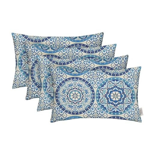 All-Weather Lumbar Throw Pillows Set