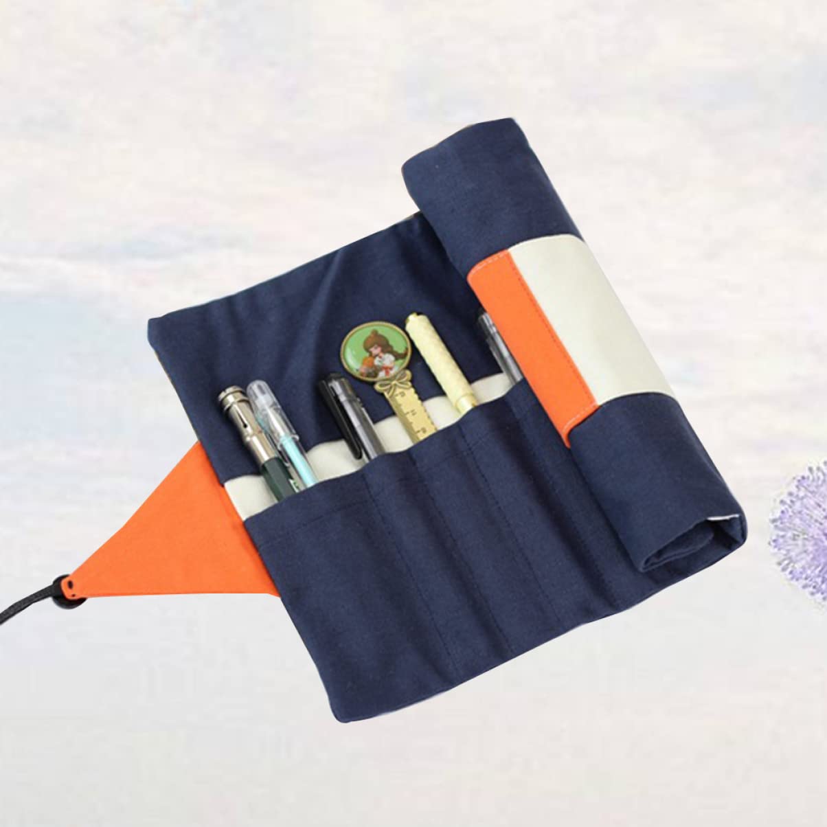 MAGICLULU 3piezas Estuche Enrollable De Lona para Lápices Organizador Portátil Ranuras Elásticas para Lápices De Color para Artistas y Estudiantes Almacenamiento Compacto y Práctico