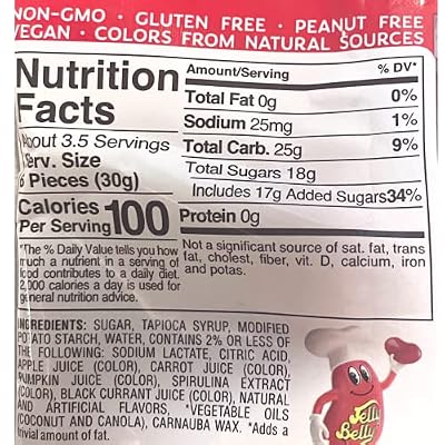 Needzo Vegan Jelly Bean Shaped Jumbo Gummy Candy, Sharable Bagged Gourmet Candies, Pack of 2, 3.5 Ounces