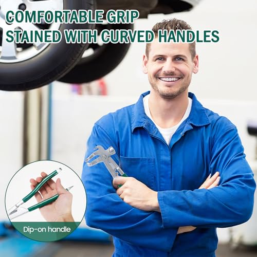 Image of Wheel Weight Pliers, Wheel Balancing Weight Plier Hammer Tool, Clip-On Wheel Weights, Tire Weight Removal Tool, Universal Car Repair Tool for Most Cars