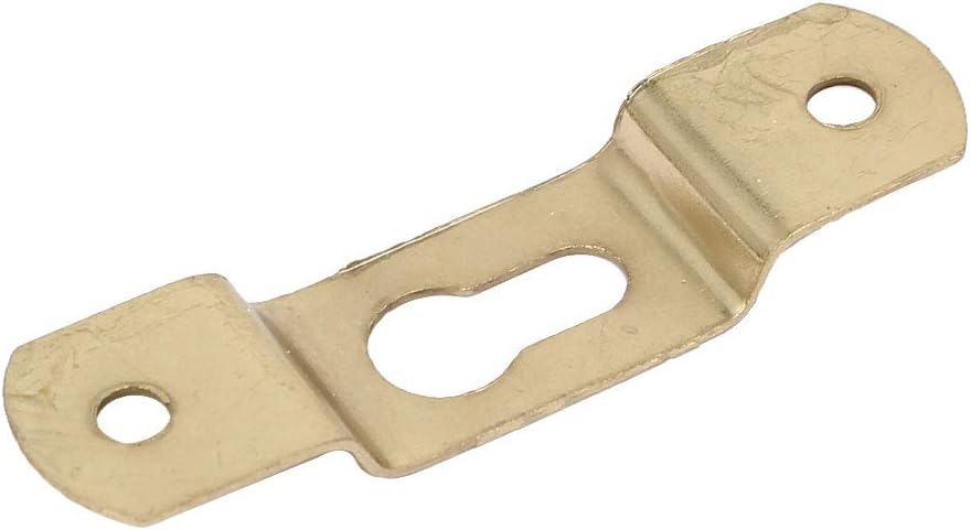 60mmx15mmx5mm Wall Nails, Screws & Fasteners Hanging Picture Photo Frame Hidden Hook Gold Picture Hangers Tone 200pcs