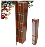 2025 Mini Book Ornament Advent, Gifts Advent Calendar with 24 Book Gift, Christmas Countdown Calendar for Books Lovers(Red)