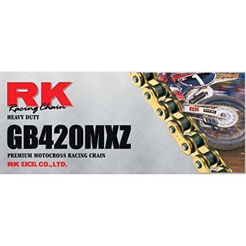 Image of RK Racing Chain GB420MXZ120 120-Links Gold MX Chain with Connecting Link