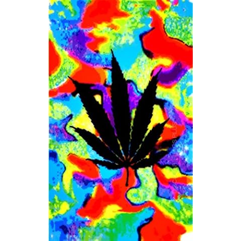 Afrizona Tie Dye Marijuana Flag Cover
