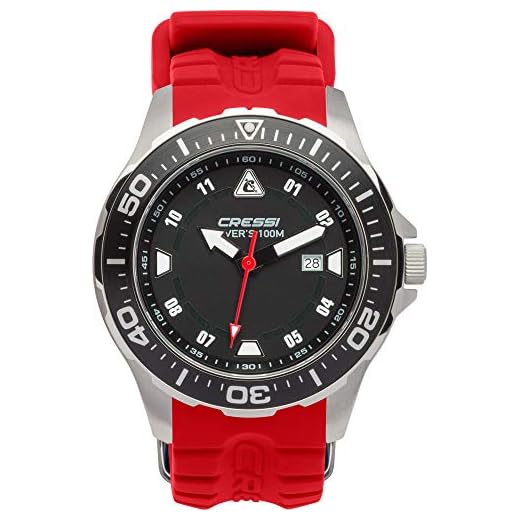 Cressi Manta Watch Colorama - Professionelle Taucheruhr, widerstandsfähig 100m/10 ATM