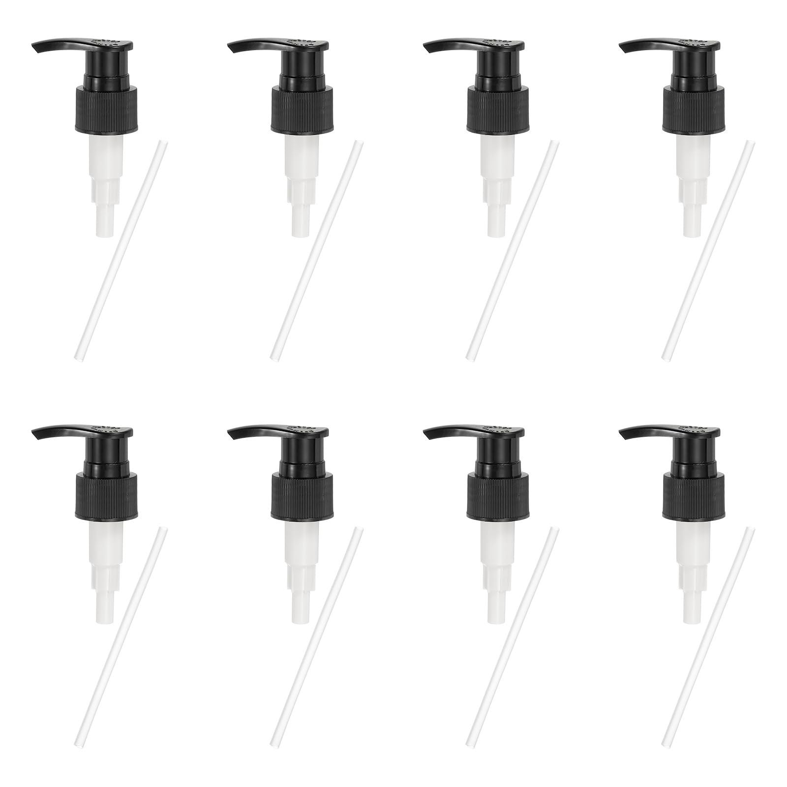 Pompe de rechange pour flacon de shampooing 24/410 uxcell noir x8