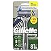 Produktbild Gillette Sensor3 Recycled Einwegrasierer, 8 Rasierer mit 3-fach Klinge, Nassrasierer mit 95% recyceltem Kunststoff im Griff