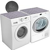 2PCS 25.6'' x 23.6'' Washer and Dryer Covers for the Top, Non-slip Dryer Top Protect Mat, Dust-proof Washing Machine Cover, Diatomite Washer Dryer Top Covers for Laundry Kitchen Home