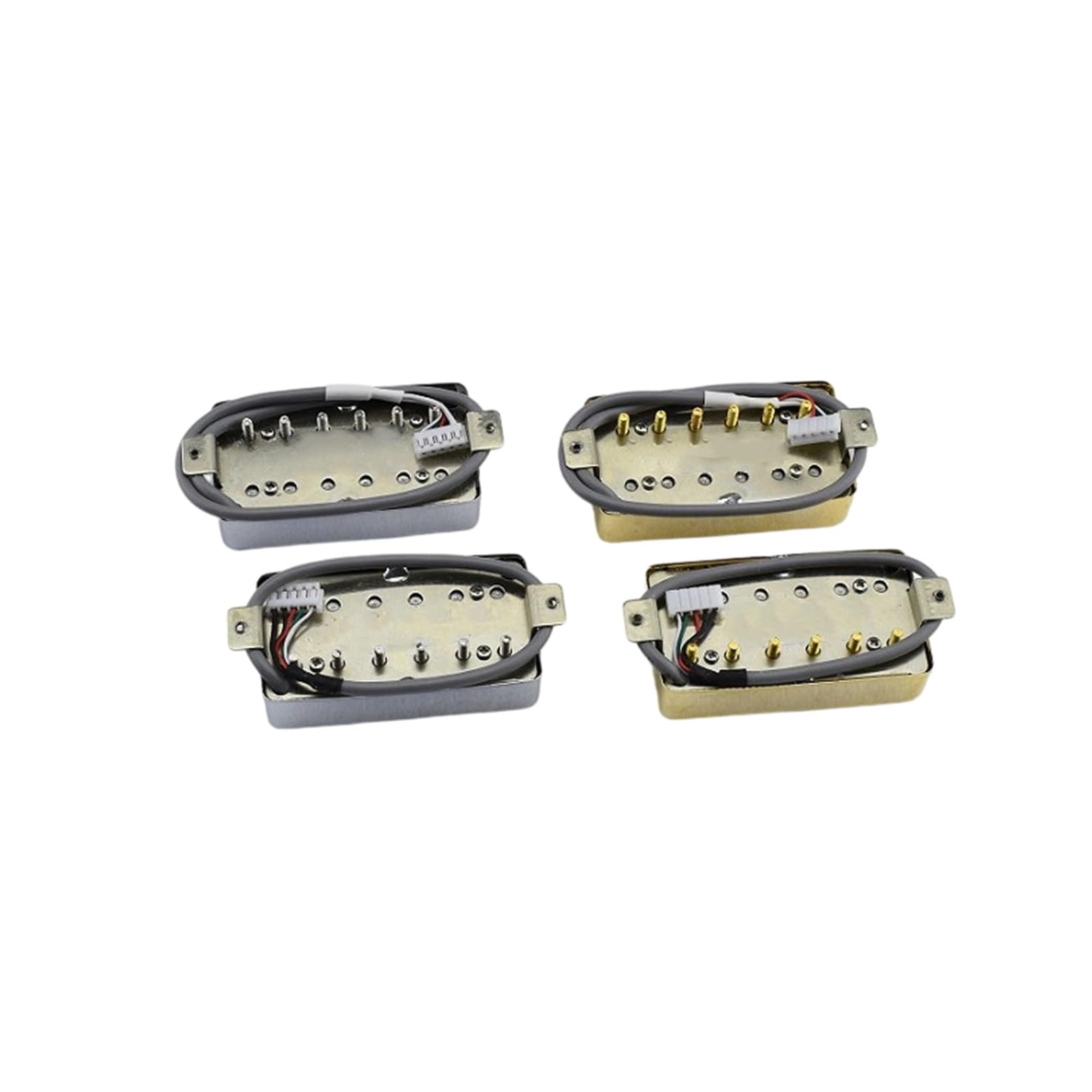 Micro Humbucker Pour Guitare Électrique Accessoire D'instrument De Jazz Professionnel Micro Électrique Simple Bobinage Alnico 5(Gold 1)