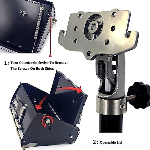 Professional 10" Drywall Flat Finishing Box Tool - Adjustable 106-165cm Aluminum Handle for Easy Plastering & Quick Clean, Ideal for Home Renovation & Repair