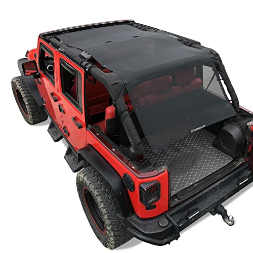 JK Sun Shade Top Compatible with Jeep Wrangler Sunshade Front&Rear&Back | Full…