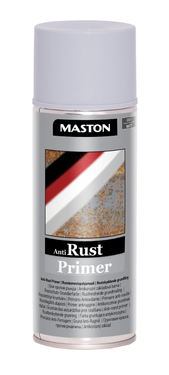 MASTON Primer Rust Protection Spray Paint 400 ml Grey