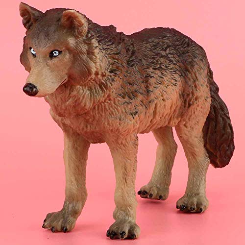 Wolf figur spielzeug, simulation wildlife tier modell spielzeug zootiere modell action wolf figuren umweltfreundlich kunststoff mini dekoration für kinder bildung collectibles – Bild 7