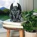 BELLA HAUS DESIGN Brutus The Gothic Gargoyle Statue 4” x 8” - Polyresin Indoor Outdoor Décor Gargoyle Sculpture – Medieval Gargoyle for Mantel Office Garden Decoration