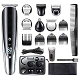 Barber Scissors Hair Clippers for Men, All in One Grooming Kit Electric Shaver Facial Body Wet Dry Shaving Machine Beard Razor Rechargeable