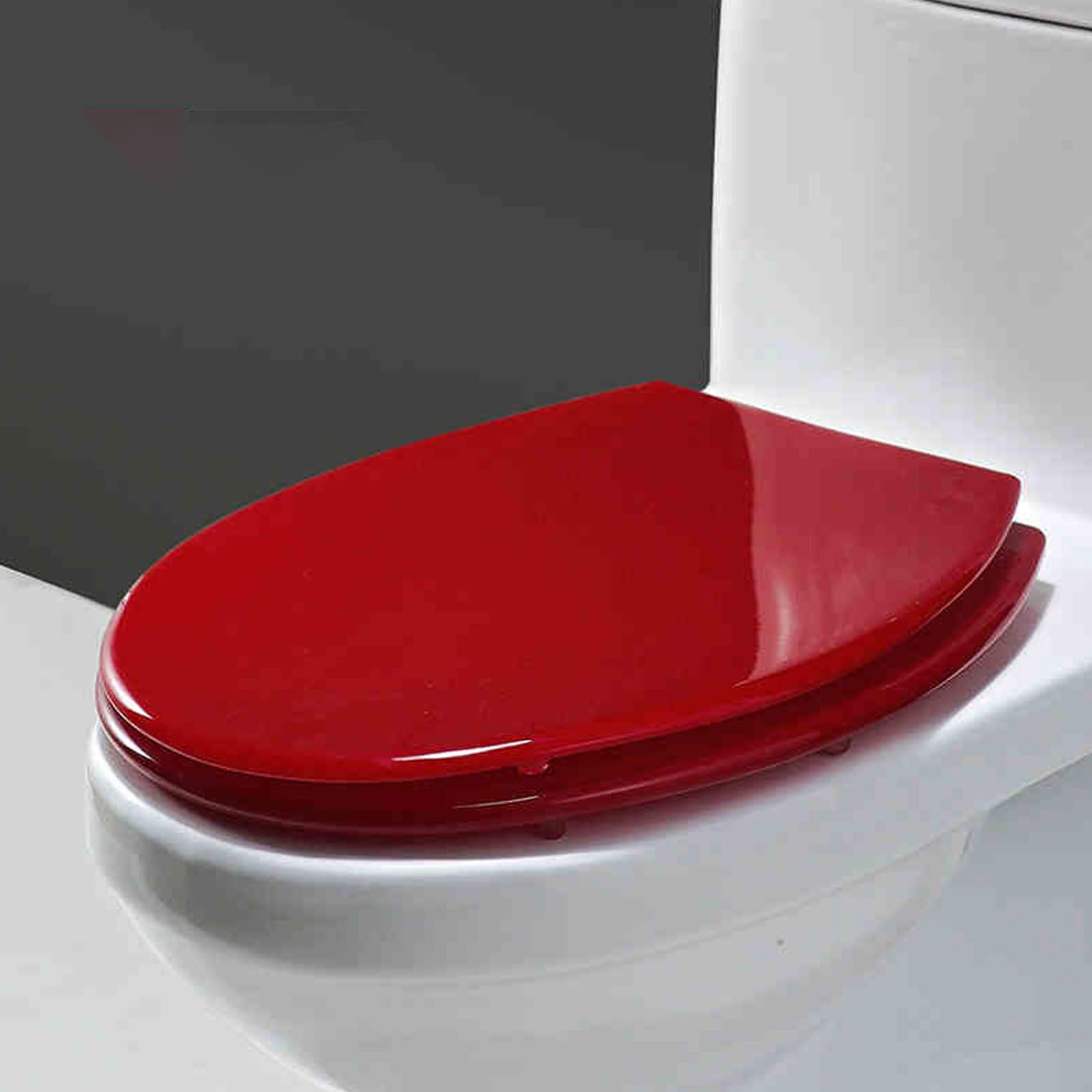 WC-Sitz aus Kunstharz, Absenkautomatik, Schnellverschluss, Hochglanz-Finish mit funkelndem Silberglitzer, transparente 3D-Effekte, dekorativ für Familienbadezimmer