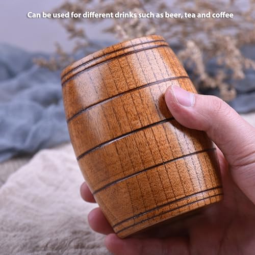 Caneca Viking Nórdica De 210ml, Caneca De Cerveja De Madeira, Copo De Chá De Cerveja, Formato De Bar