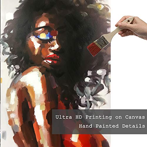 Artinme Large African American Wall Art, Black Art Wall Decor, Dancing Women Girls In Dress Painting On Canvas Print Wall Picture For Living Room Wall Decoration (12 X 36 Inch, Set Of Defj) #TOP4