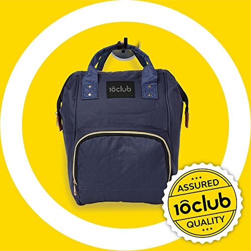 Image of MY NEWBORN Premium Mother Bag (Blue) | Diaper Bag | Water-Proof Bag | Multi-Function Travel Backpack | Large Capacity Hand Bag | Easy to Maintain | Spacious Unisex Baby Essentials Bag