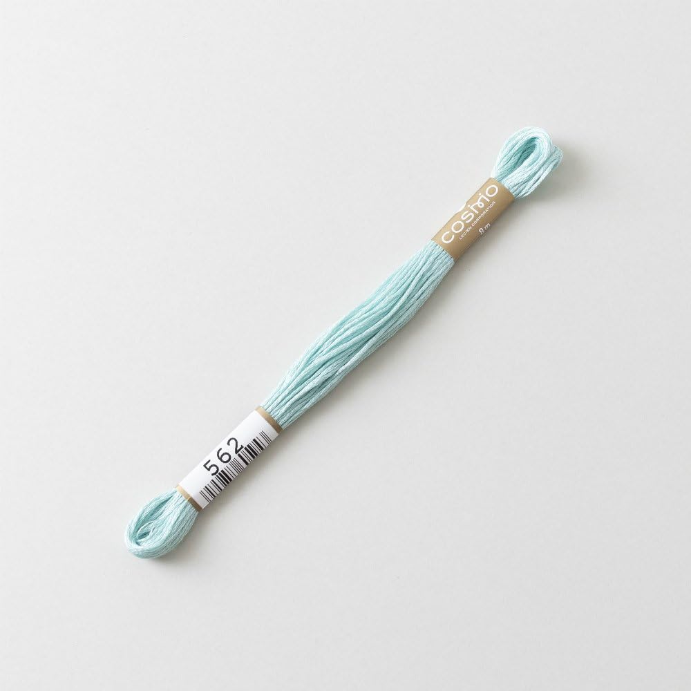 Lecien Cosmo Baumwoll-Stickgarn – 8 M Knäuel, Blau, 6-strängig, Aus Ägyptischer Baumwolle