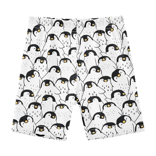 JHKKU Girls Penguin Shorts Cotton Cartwheel Bike Kids Biker Under Dress Dance Short Girl Clothes 5T